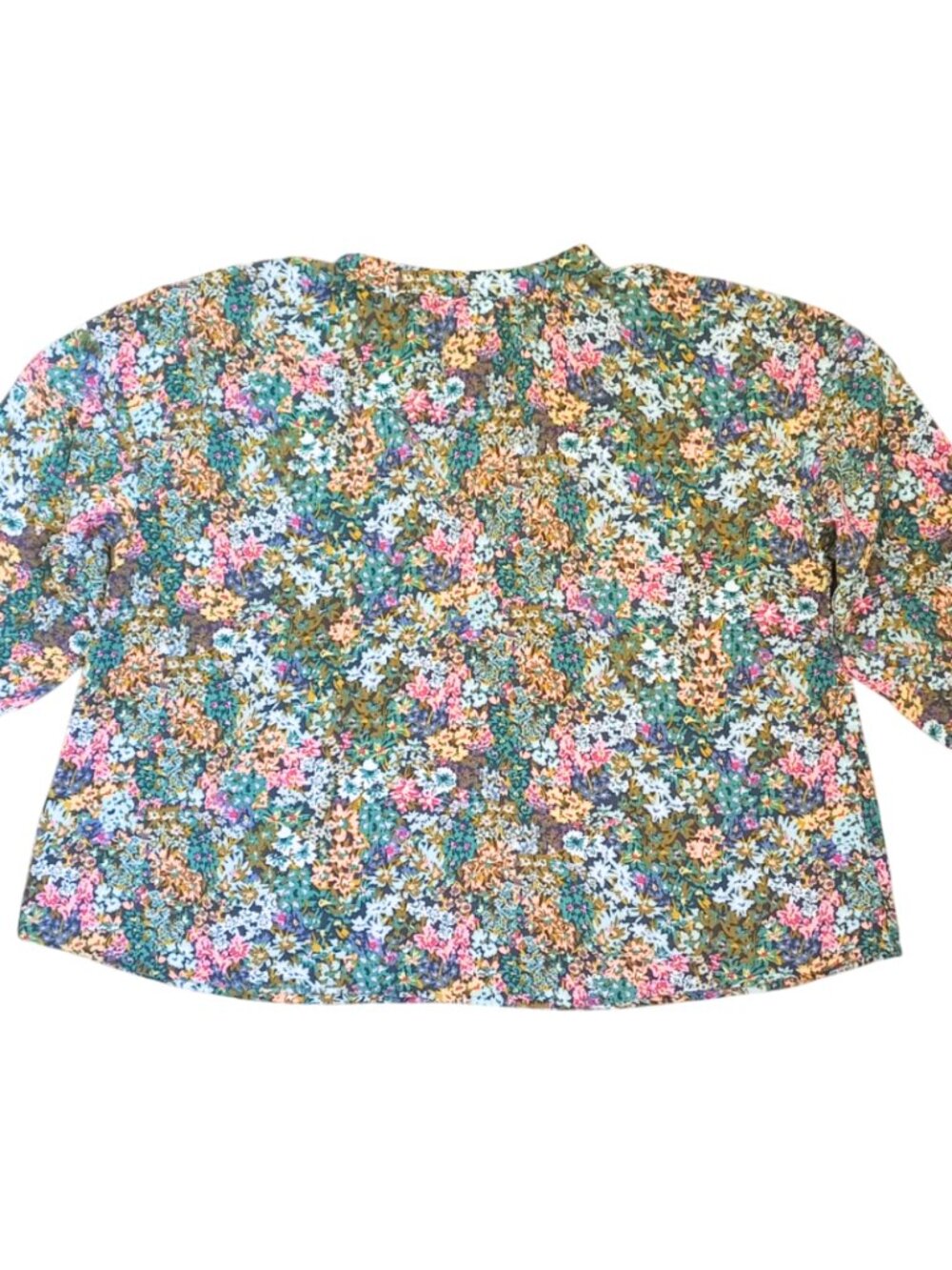 J.Jill Floral Blouse Women’s Top – Lightweight 3/4 Sleeve, Size S